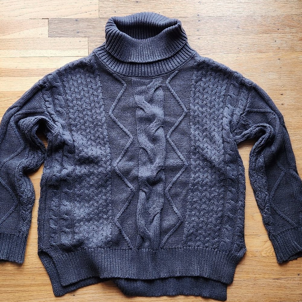 turtleneck sweater gray Laura Scott size S
